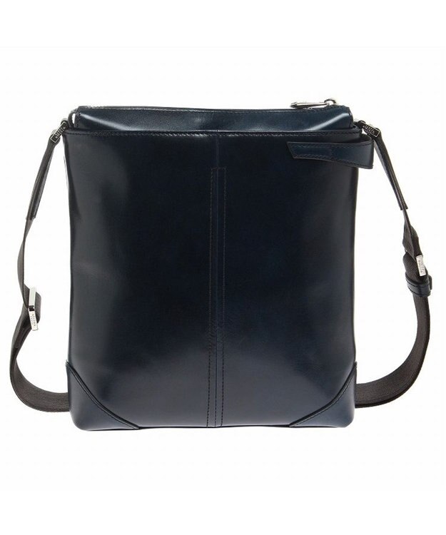 ACE BAGS & LUGGAGE ultima TOKYO バート ショルダーバッグ メンズ レザー 革 タテ型 70111 ウルティマトーキョー ネイビー