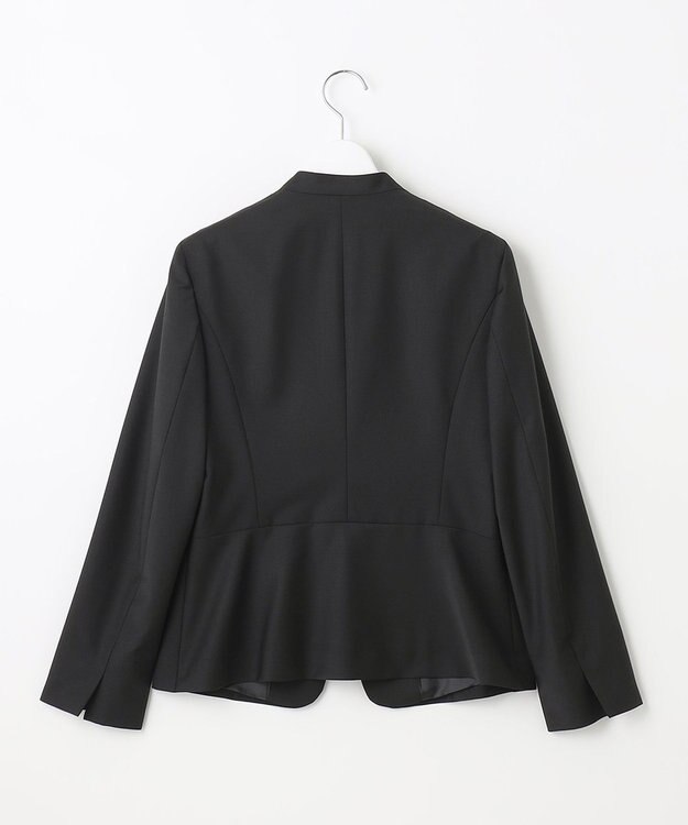 J.PRESS LADIES BAHARIYE SOLID ノーカラー ジャケット ブラック系