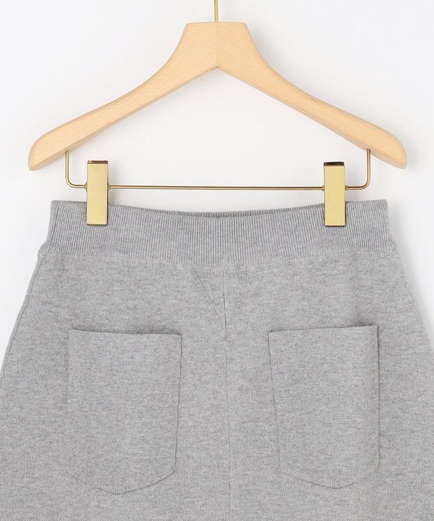 組曲 スウェットニット スカート ライトグレー系