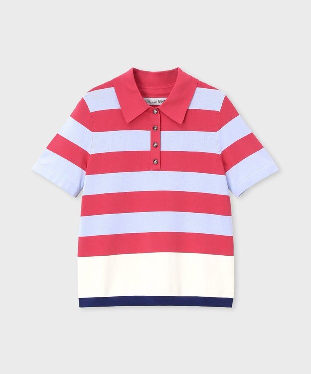 Paul Smith Paul Smith Loves Barbour Felton Knitted ポロシャツ チェリー