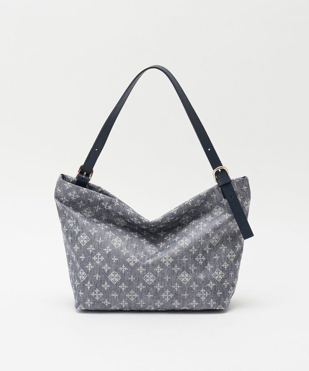 russet ナイロンジャガード2WAYワンハンドルトートバッグ(SF-268) Denim