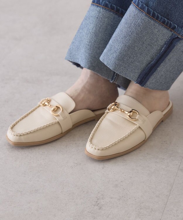 AMERICAN HOLIC ビットミュールローファー Ivory