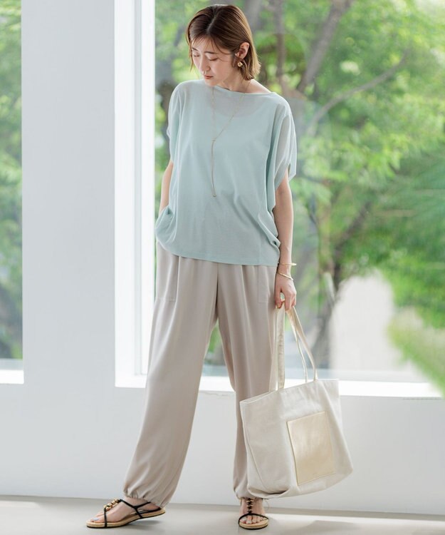 23区 ビッグサイズ トートバッグ アイボリー系