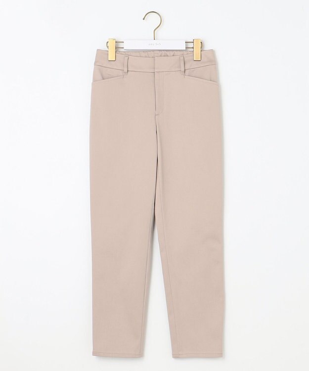 ANY SIS 【撥水機能】サテンストレッチビューティー パンツ ベージュ