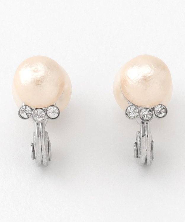 J.PRESS LADIES 【WEB限定】リバーシブルパール イヤリング シルバー系