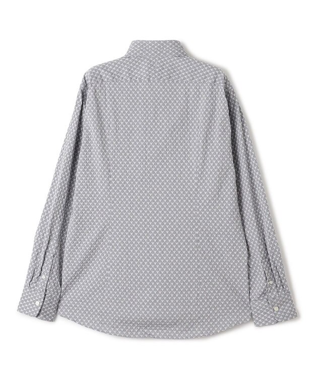 JOSEPH HOMME トライジャガードストレッチ　ウィングカラーシャツ ライトグレー系