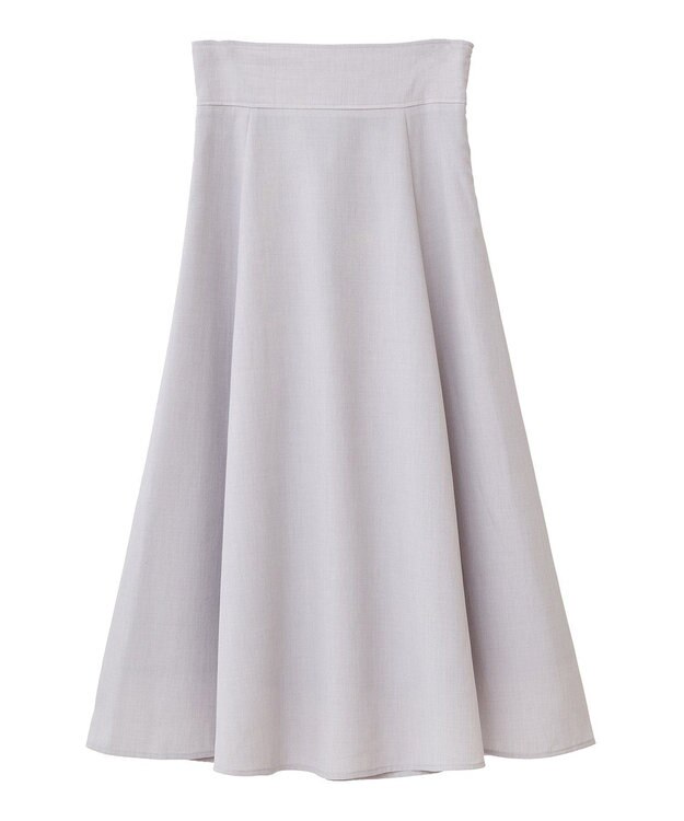 earth music&ecology シアーバックレースアップフレアスカート Light Gray