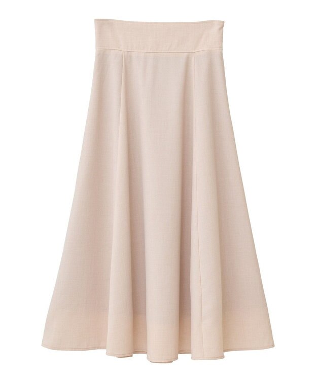 earth music&ecology シアーバックレースアップフレアスカート Light Beige