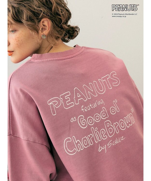 AMERICAN HOLIC ビンテージライクスウェット／ＰＥＡＮＵＴＳ1 Pink