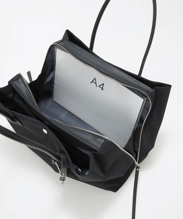 TOPKAPI 【Breath TOPKAPI】ALINE アライン ナイロン ボストン トートバッグ　A4 / 軽量 / 肩掛け / 大容量 / 旅行 / 出張 / 通勤 ブラック