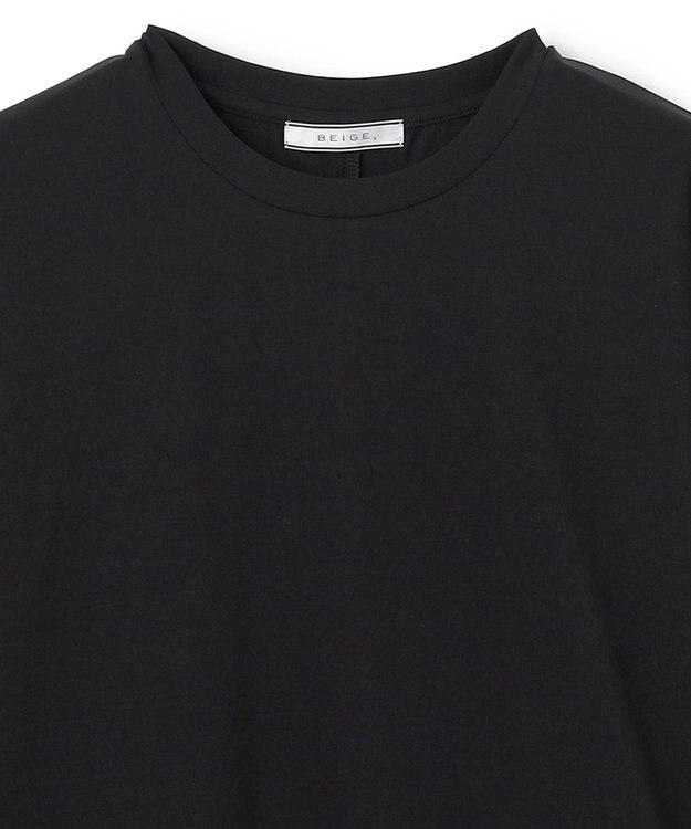 BEIGE， 【洗える】BROIS / ロング丈カットソー Black