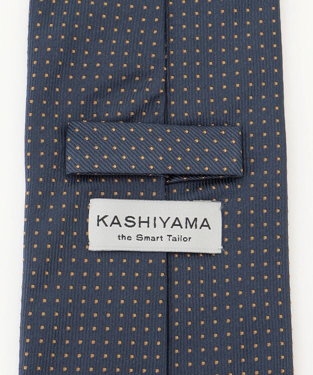 KASHIYAMA KASHIYAMAオリジナル【JAPAN MADE】ドットネクタイ オレンジ