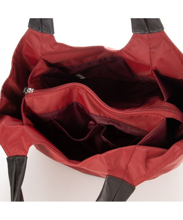 Y'SACCS リサイクルナイロン　ふんわりトート　Mサイズ ワイン