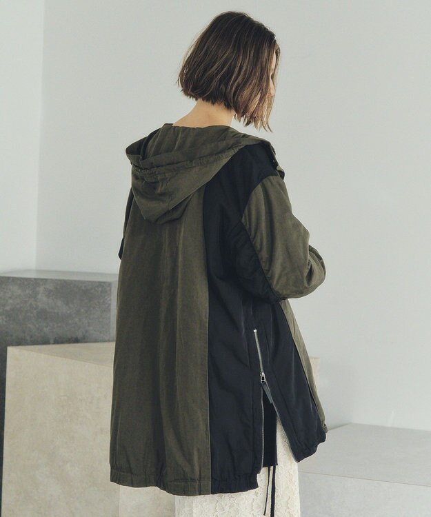 YECCA VECCA パディングフーディーコート Khaki