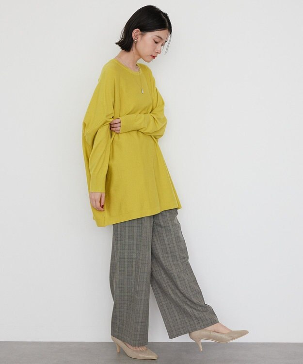 AMERICAN HOLIC バイパチポンチョライクＢＩＧニットプルオーバー Yellow