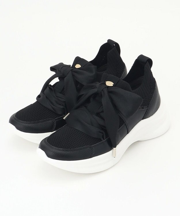 TOCCA POINT OF GLITTER  KNIT SNEAKERS スニーカー ブラック系