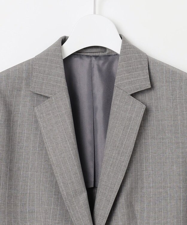 J.PRESS LADIES L 【セットアップ対応】BAHARIYE2 テーラード ジャケット ライトグレー系1