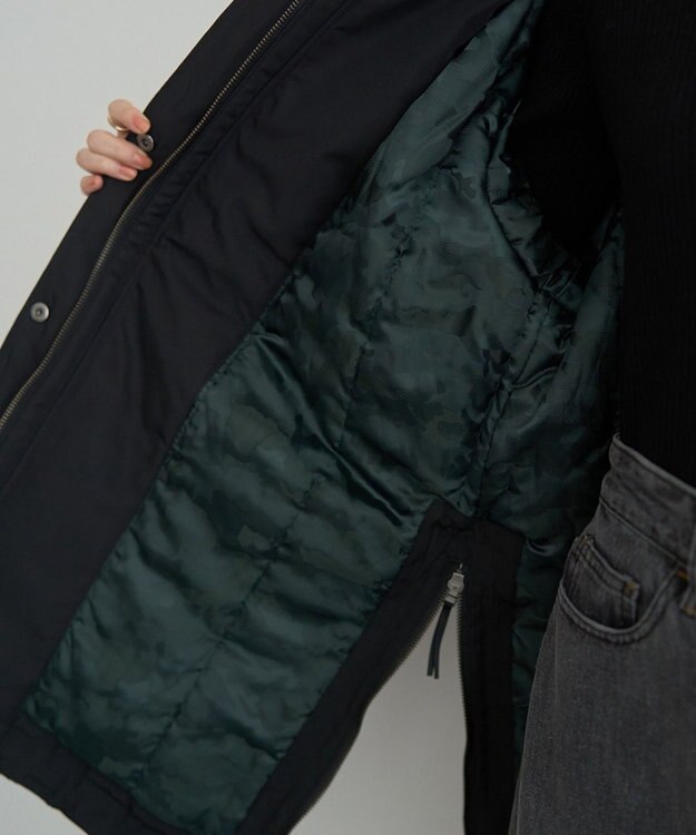 YECCA VECCA パディングフーディーコート Khaki