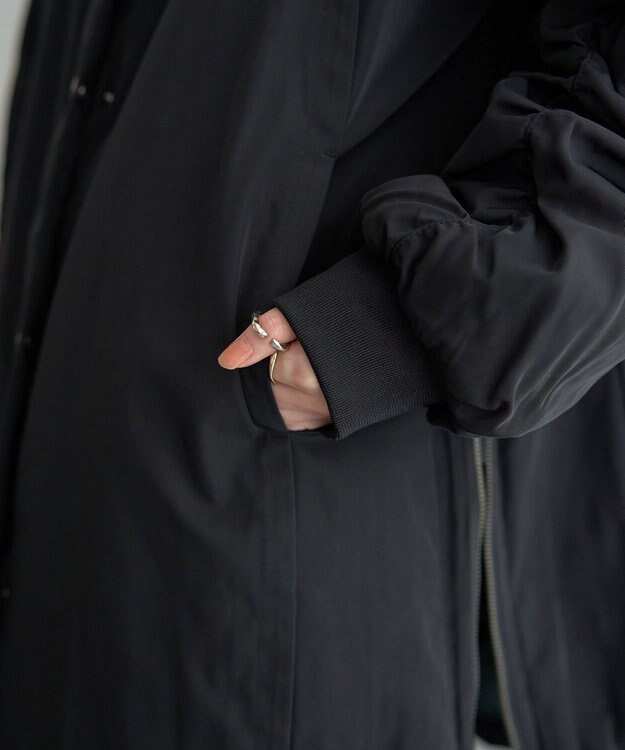 YECCA VECCA パディングフーディーコート Khaki