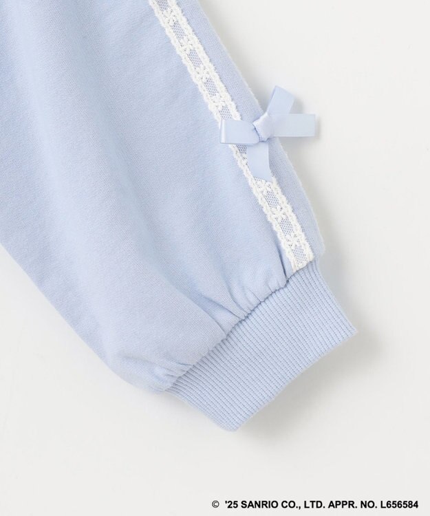 ANY KIDS 【any FAM× リトルツインスターズ 】キキ＆ララ 刺繍パーカー サックスブルー