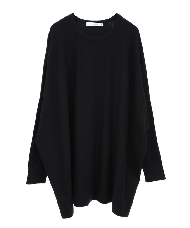 AMERICAN HOLIC バイパチポンチョライクＢＩＧニットプルオーバー Black