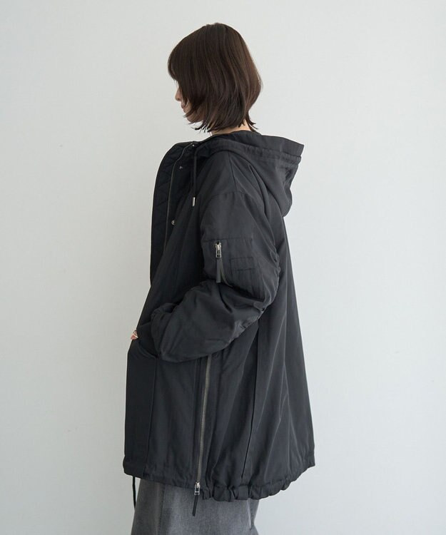 YECCA VECCA パディングフーディーコート Khaki