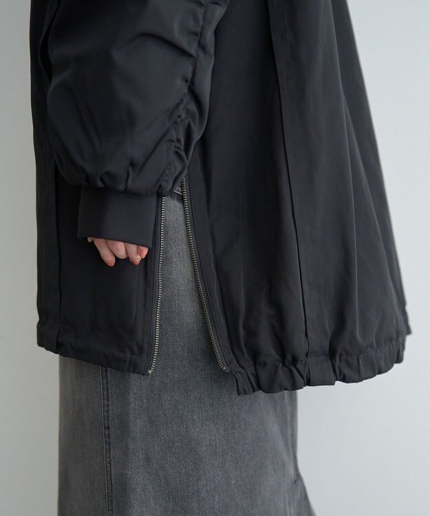 YECCA VECCA パディングフーディーコート Khaki