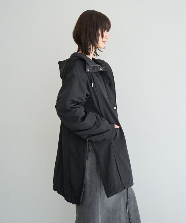 YECCA VECCA パディングフーディーコート Khaki