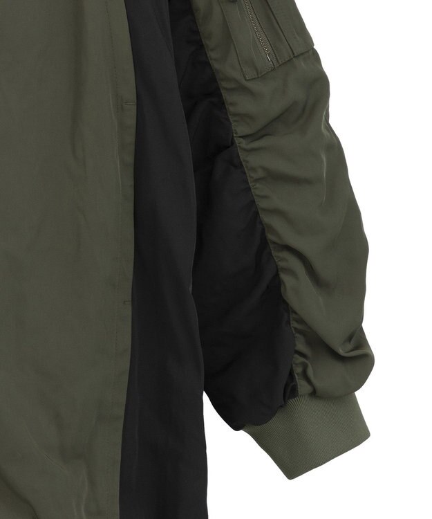 YECCA VECCA パディングフーディーコート Khaki