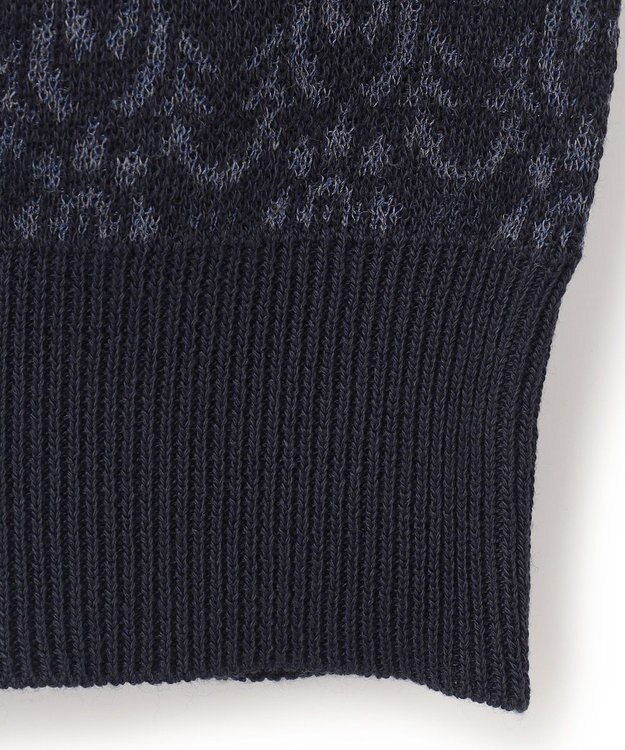 JOSEPH HOMME オーナメントジャガード　ニット ネイビー系5