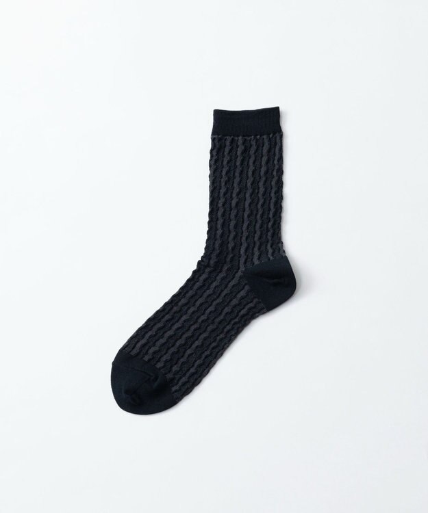TRICOTE BUMPY LACE SOCKS／バンピーレースソックス 97CHARCOAL