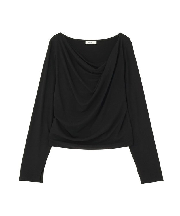 earth music&ecology アソートドレーププルオーバー Black