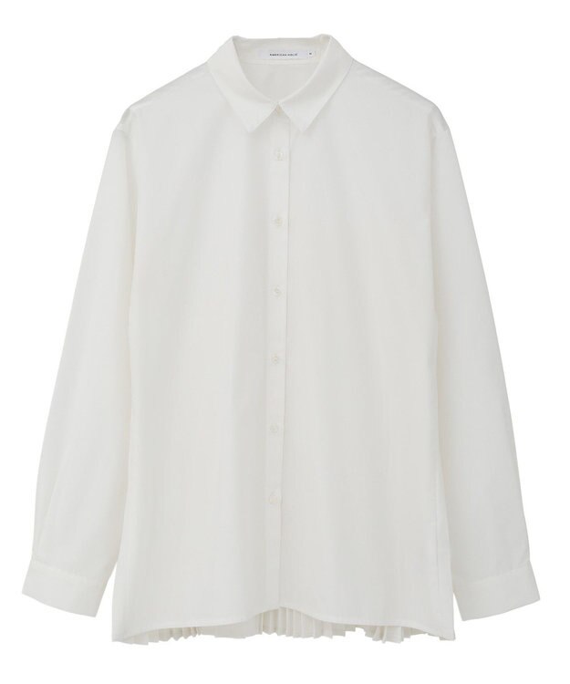 AMERICAN HOLIC 【イージーケア】バックプリーツシャツ Off White