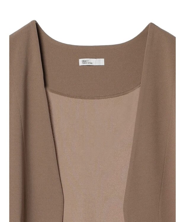 CRAFT STANDARD BOUTIQUE カットジョーゼットベスト Mocha