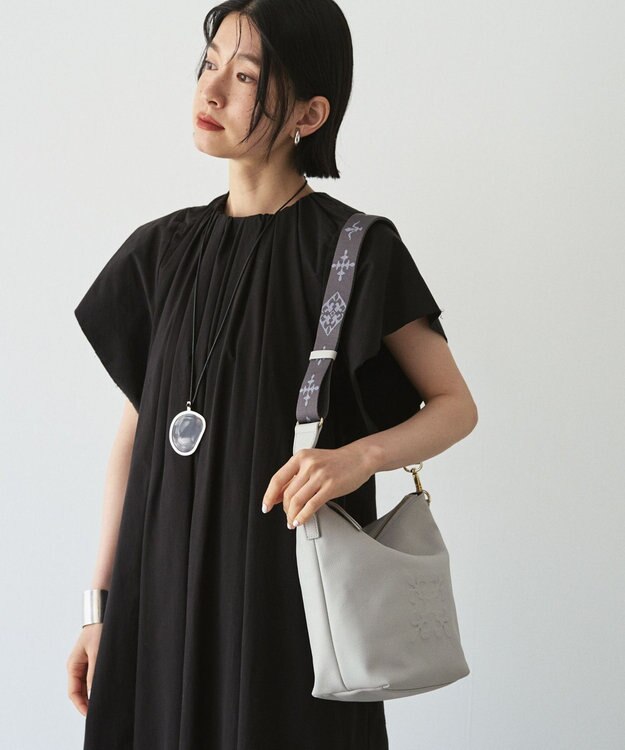 russet 《WEB限定》スタンダードミニショルダーバッグ <エンボスモノグラム>(CE-1718-WEB) L.Gray