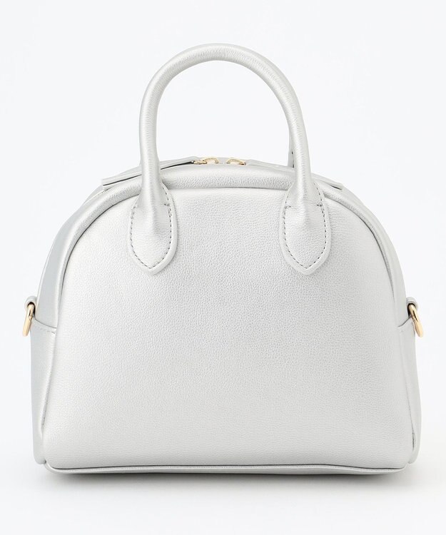 UNBILLION cachecache / WEB限定2wayラウンドミニボストンバッグ シルバー