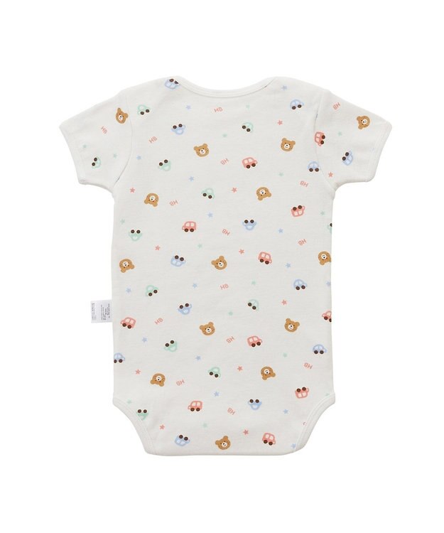 MIKI HOUSE HOT BISCUITS 【70-80cm】 半袖ボディシャツ(かぶり仕様) グリーン