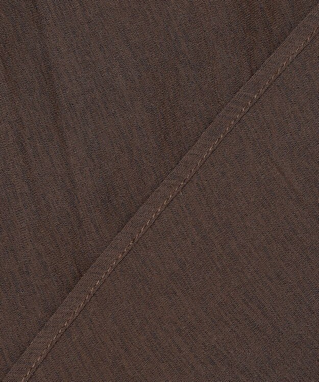 UNFILO シアーシャツ カーディガン ブラウン