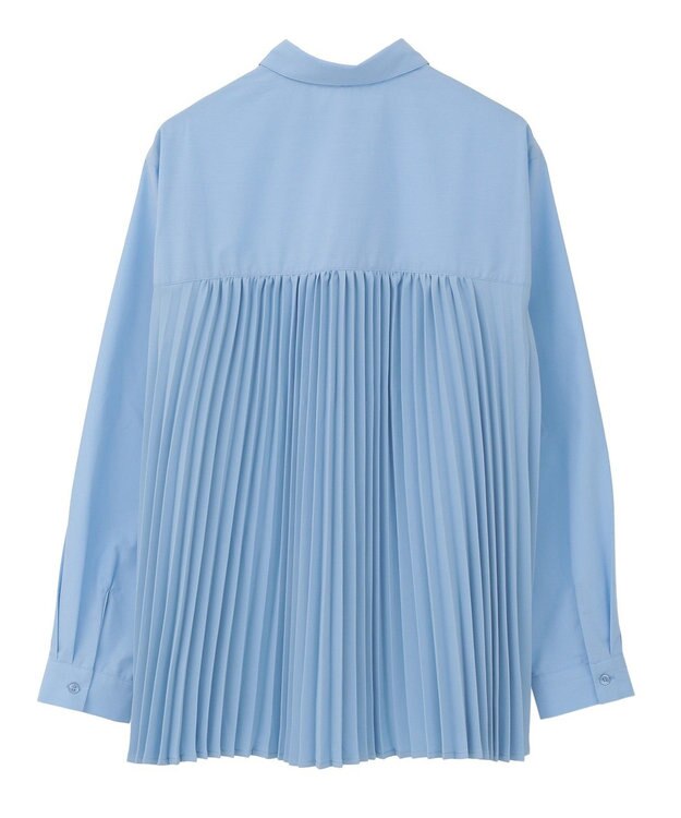 AMERICAN HOLIC 【イージーケア】バックプリーツシャツ Sax