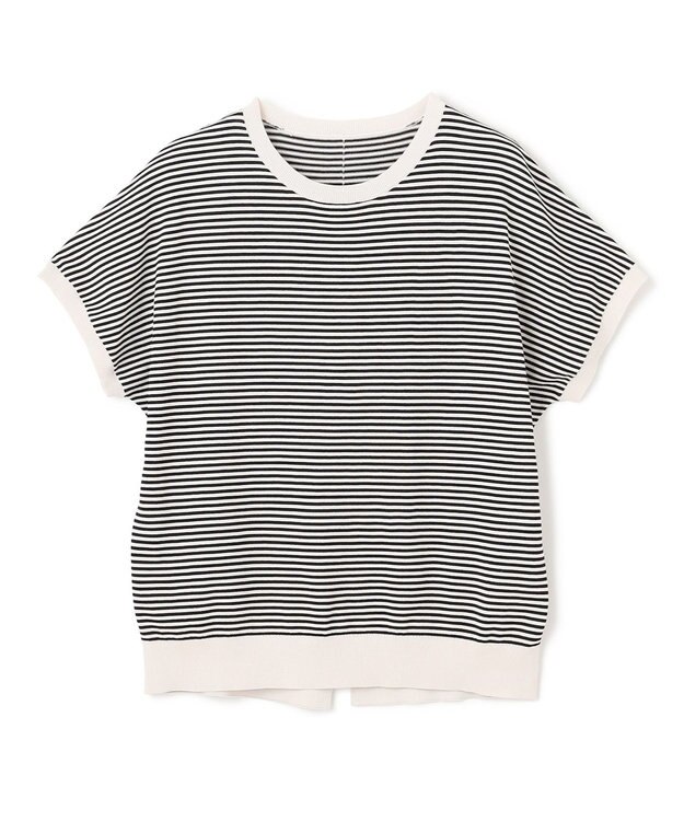 UNFILO スゴ機能美 コンパクト ニット [NEW]ミジンボーダー(グレージュ×ブラック)