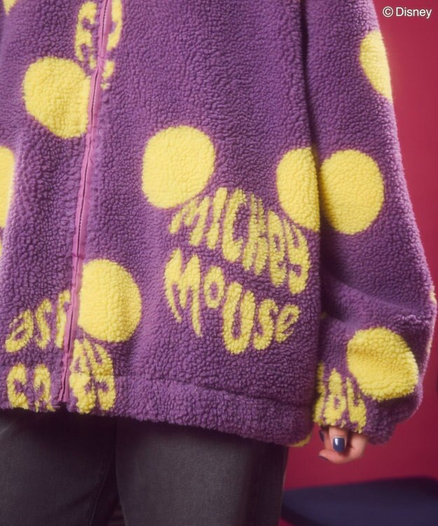 AMERICAN HOLIC ソウガラプリントボアブルゾン／Ｄｉｓｎｅｙ Purple