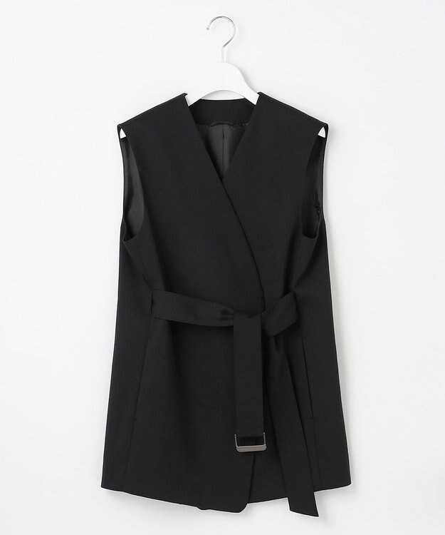 23区 【エステータ】ライトダブルクロス ジレ ブラック