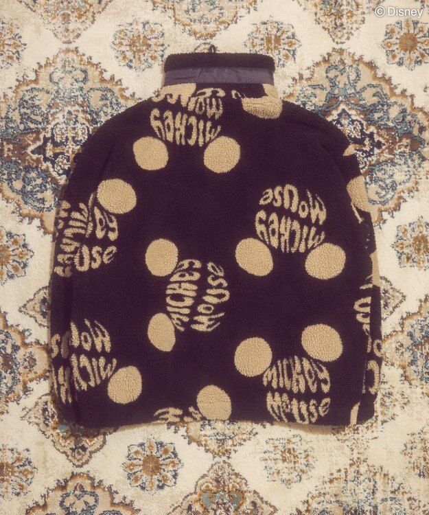 AMERICAN HOLIC ソウガラプリントボアブルゾン／Ｄｉｓｎｅｙ Black