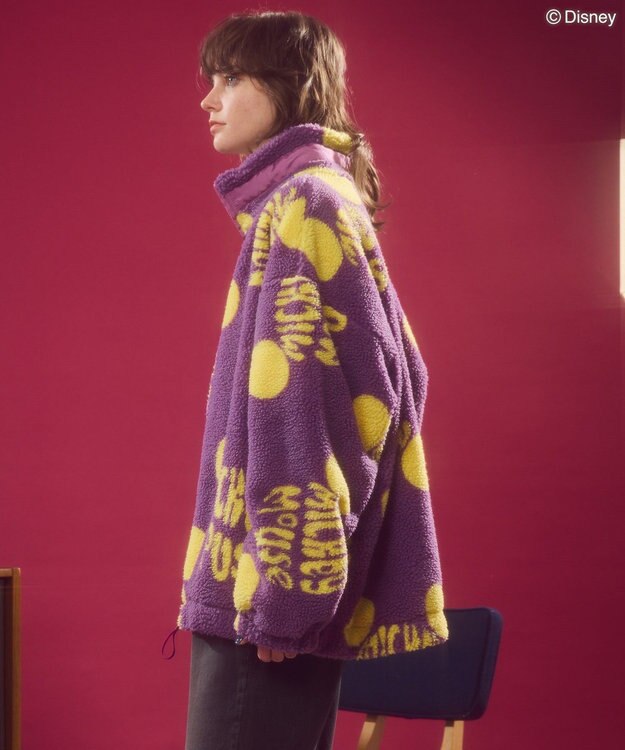 AMERICAN HOLIC ソウガラプリントボアブルゾン／Ｄｉｓｎｅｙ Purple