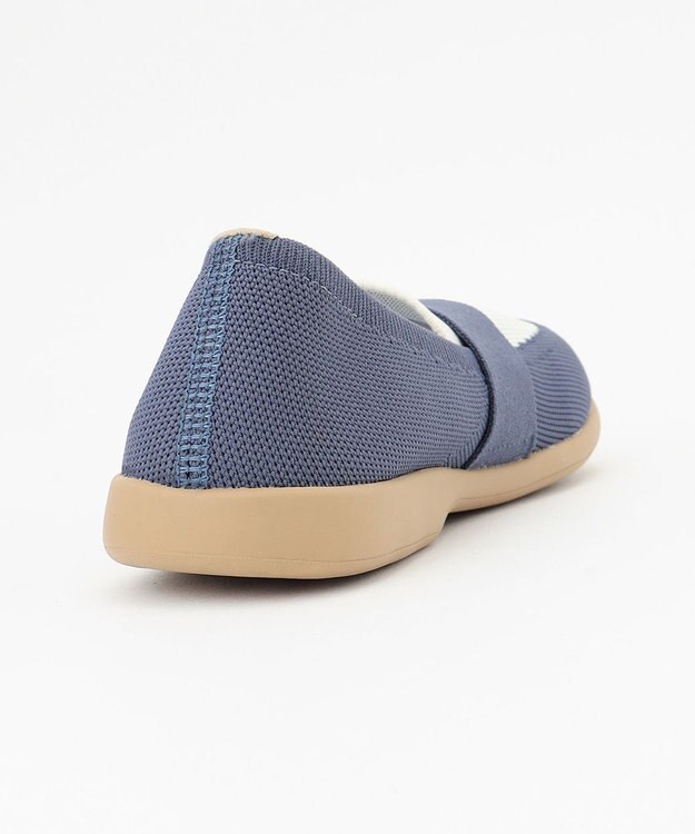 steppi “撥水＆洗えるニットシューズ” KIDS スリップオン シューズ ダルブルー
