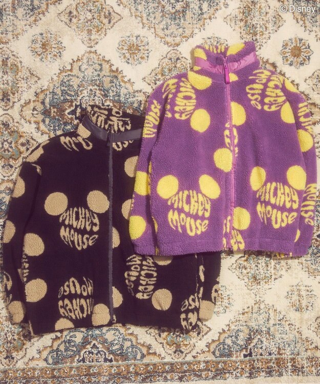 AMERICAN HOLIC ソウガラプリントボアブルゾン／Ｄｉｓｎｅｙ Purple