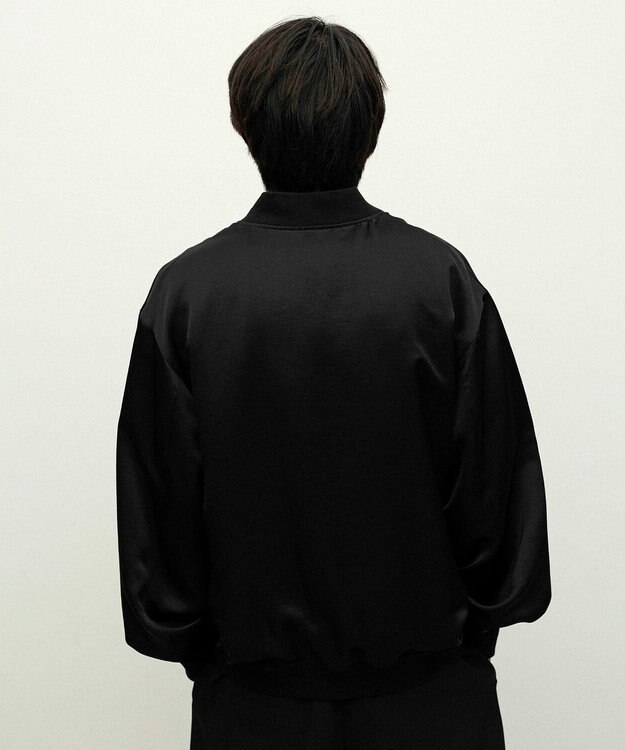 NAVE 【ReNAVE】タンブラーサテン ブルゾン ブラック系