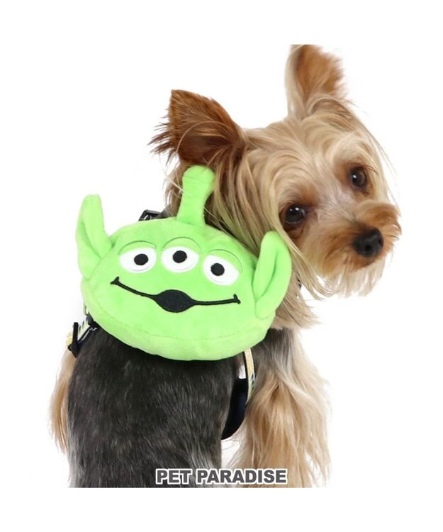 PET PARADISE 犬 ハーネス ディズニー トイ・ストーリー リュック付き 【３Ｓ】 エイリアン 黄緑