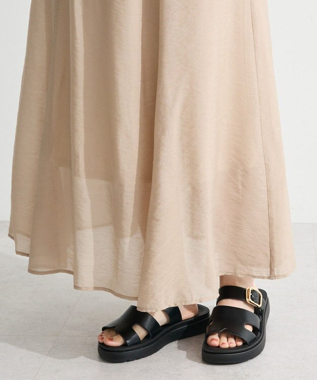 Green Parks ＳＥＴ２点　シャツスカートセットアップ Beige