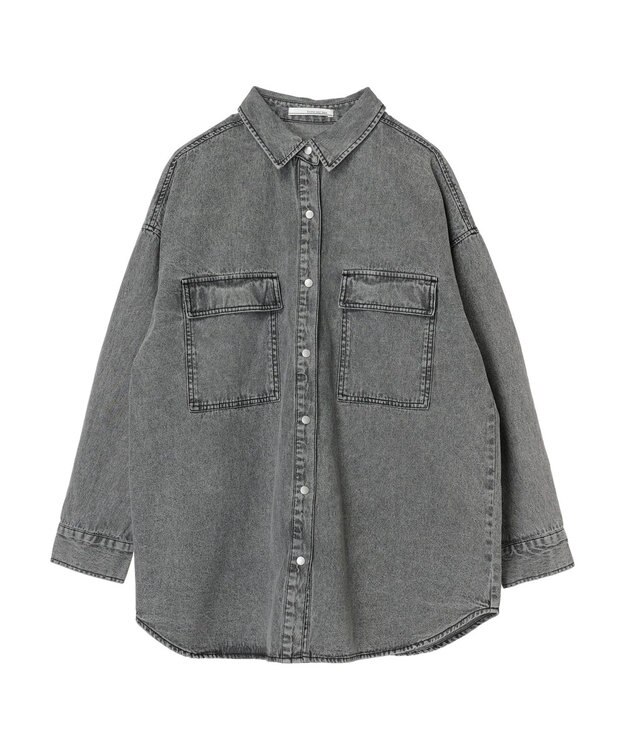 Green Parks ・ＥＬＥＮＣＡＲＥ　ＤＵＥ　デニムロングスリーブシャツ Gray Mixture